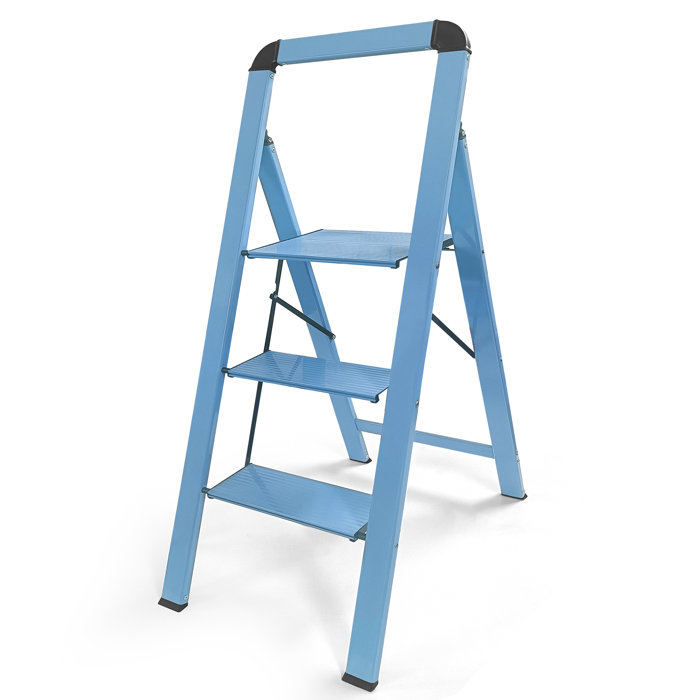 WFX Utility™ Gacrux 3 Step Aluminum Folding Step Stool Wayfair